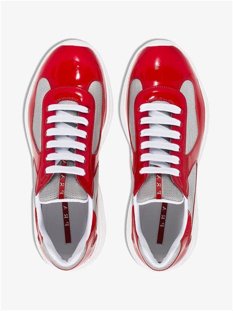 red prada shoe